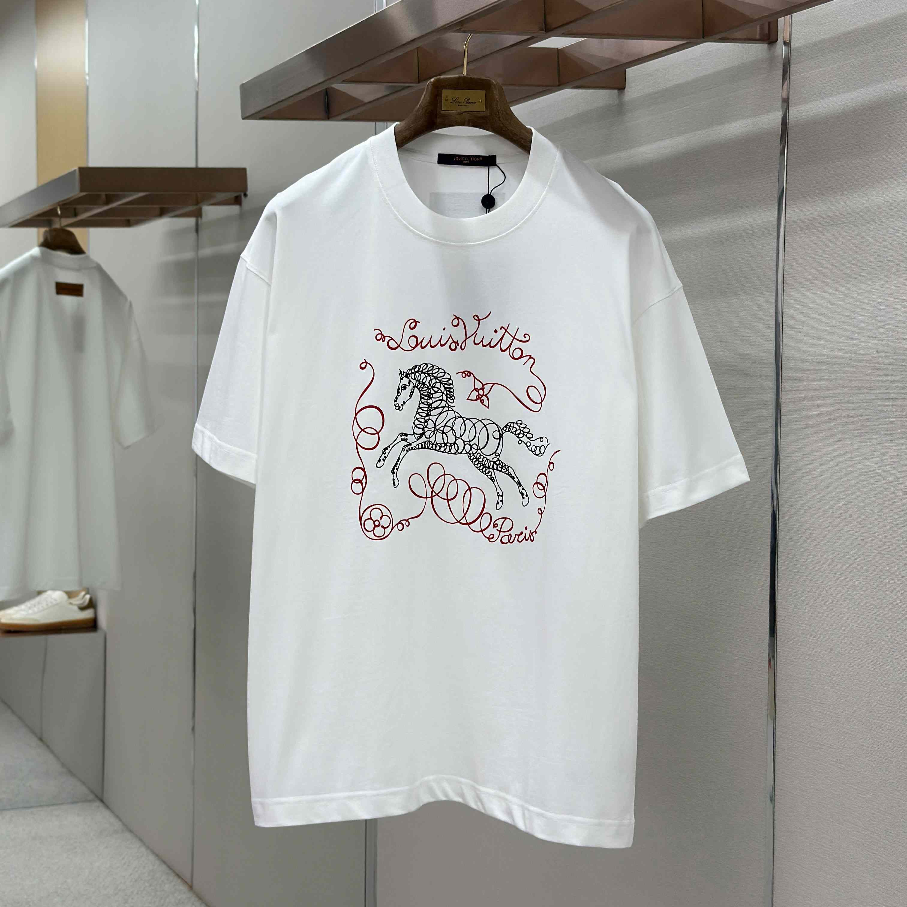 Louis Vuitton Horse Print T-Shirt - DesignerGu