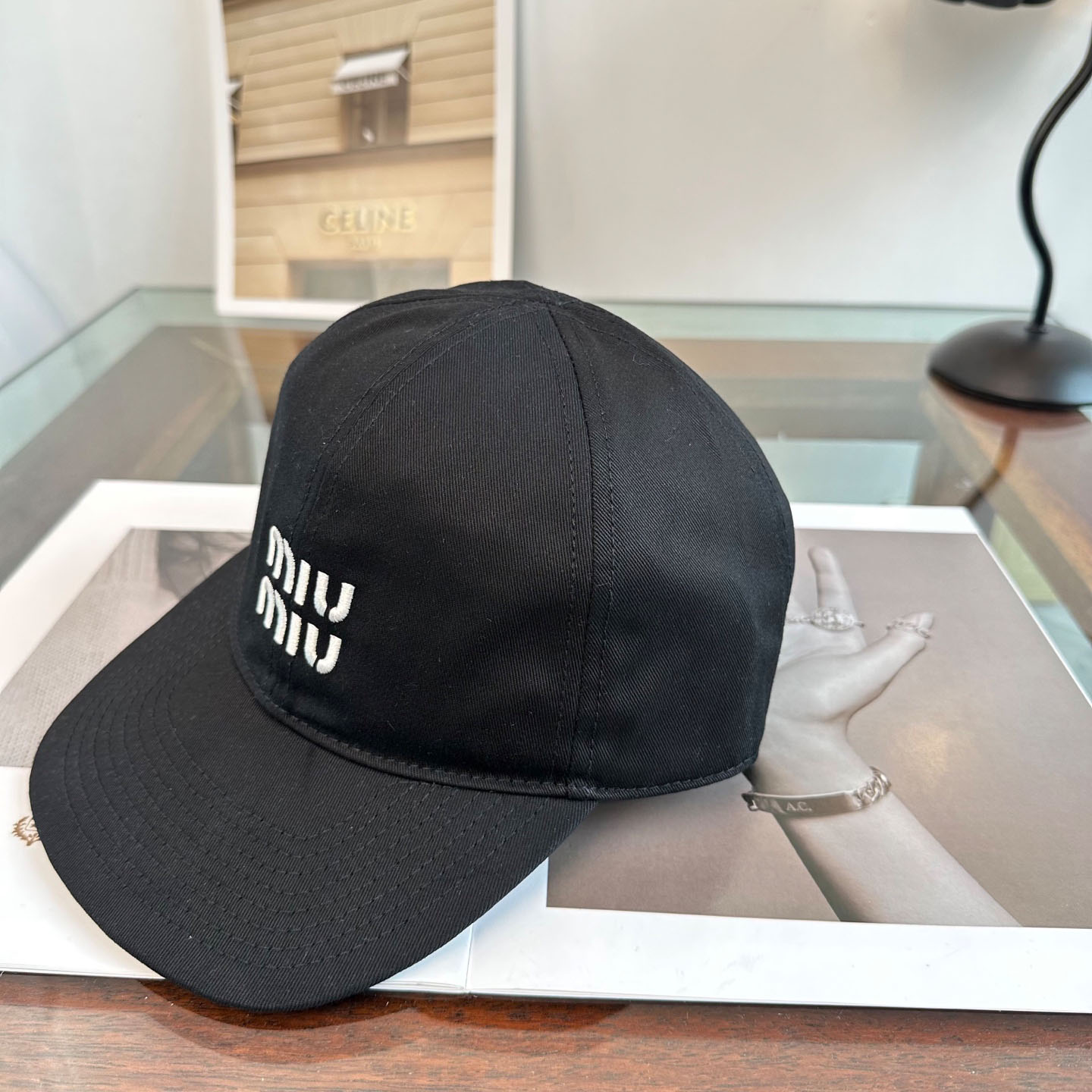 Miu Miu Denim Baseball Cap - DesignerGu