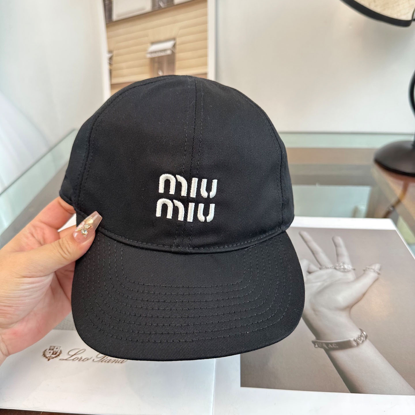 Miu Miu Denim Baseball Cap - DesignerGu