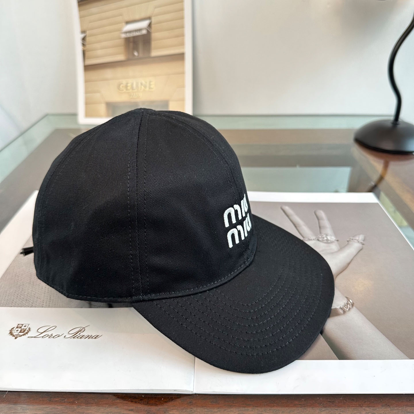 Miu Miu Denim Baseball Cap - DesignerGu