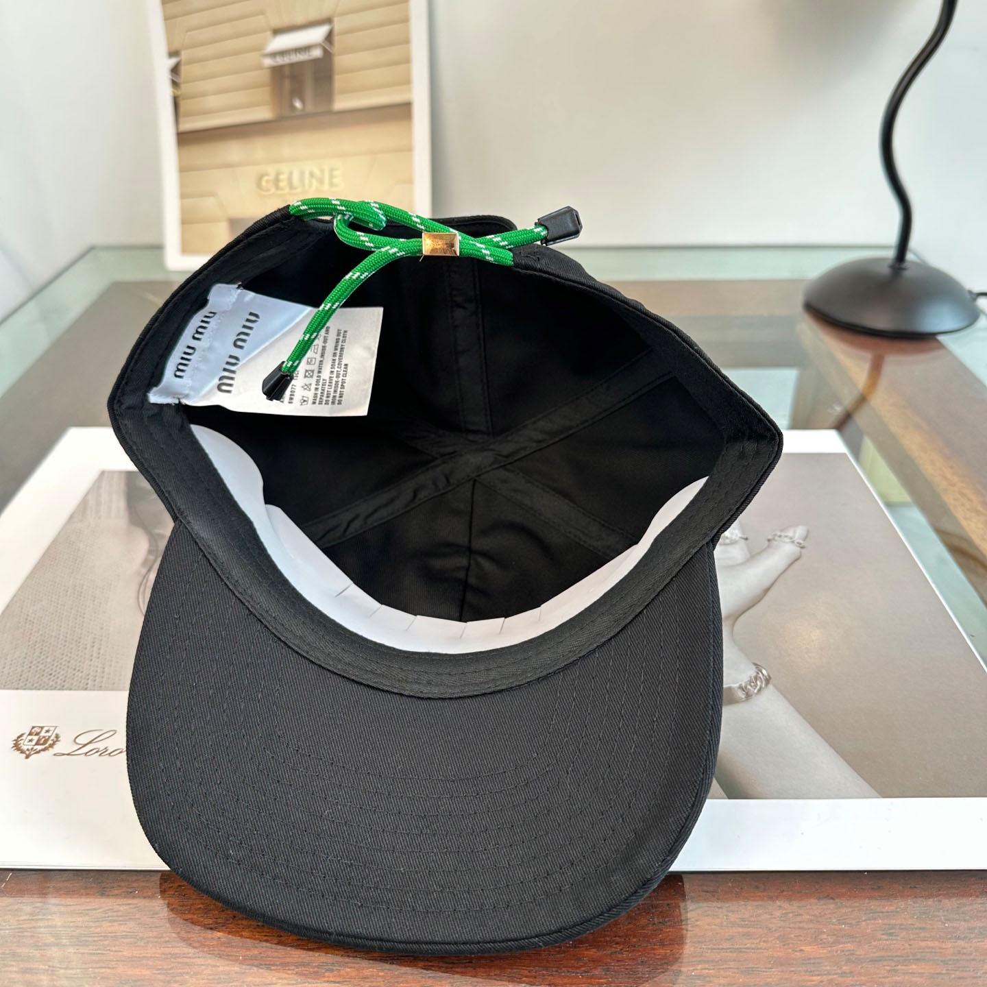 Miu Miu Denim Baseball Cap - DesignerGu