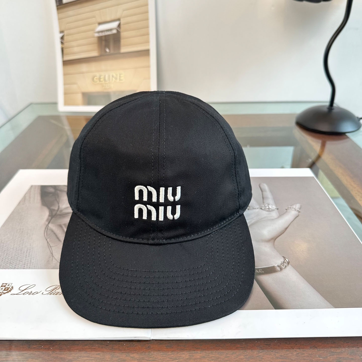 Miu Miu Denim Baseball Cap - DesignerGu
