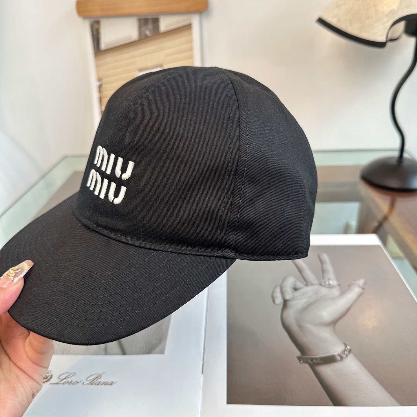 Miu Miu Denim Baseball Cap - DesignerGu