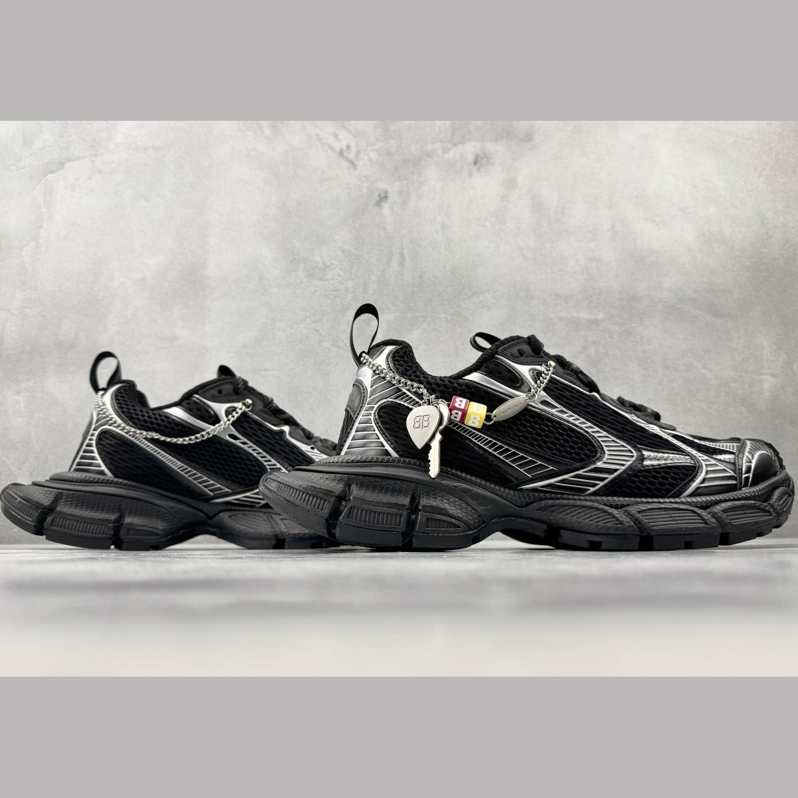 Balenciaga 3xl Sneaker With Charms In Black/Silver - DesignerGu