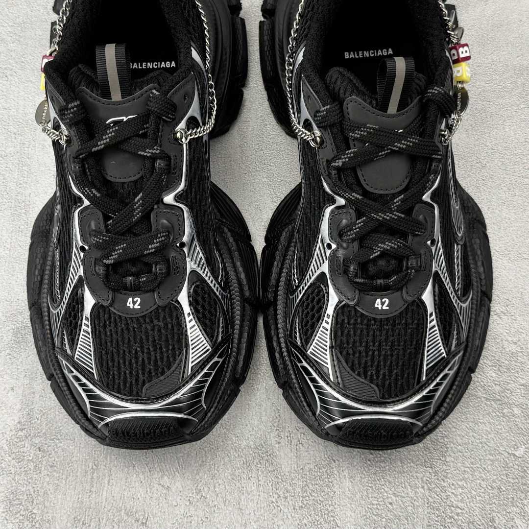Balenciaga 3xl Sneaker With Charms In Black/Silver - DesignerGu