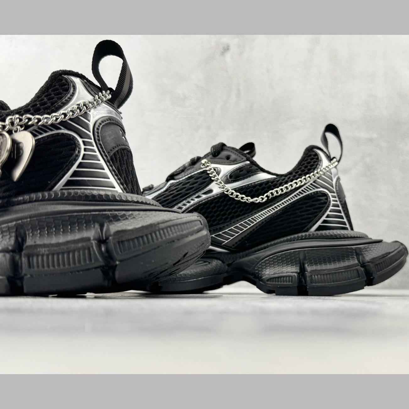 Balenciaga 3xl Sneaker With Charms In Black/Silver - DesignerGu