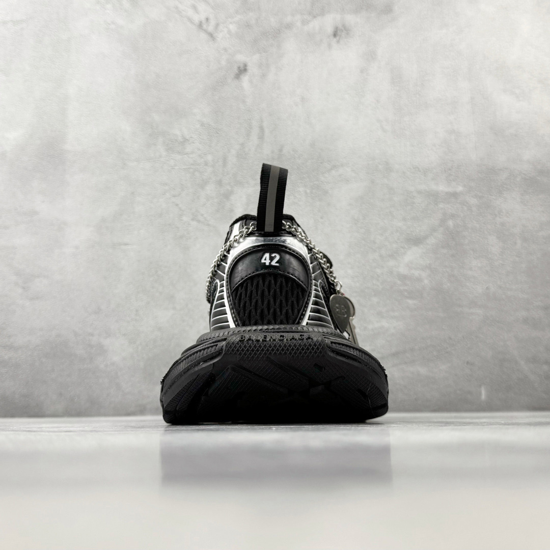 Balenciaga 3xl Sneaker With Charms In Black/Silver - DesignerGu