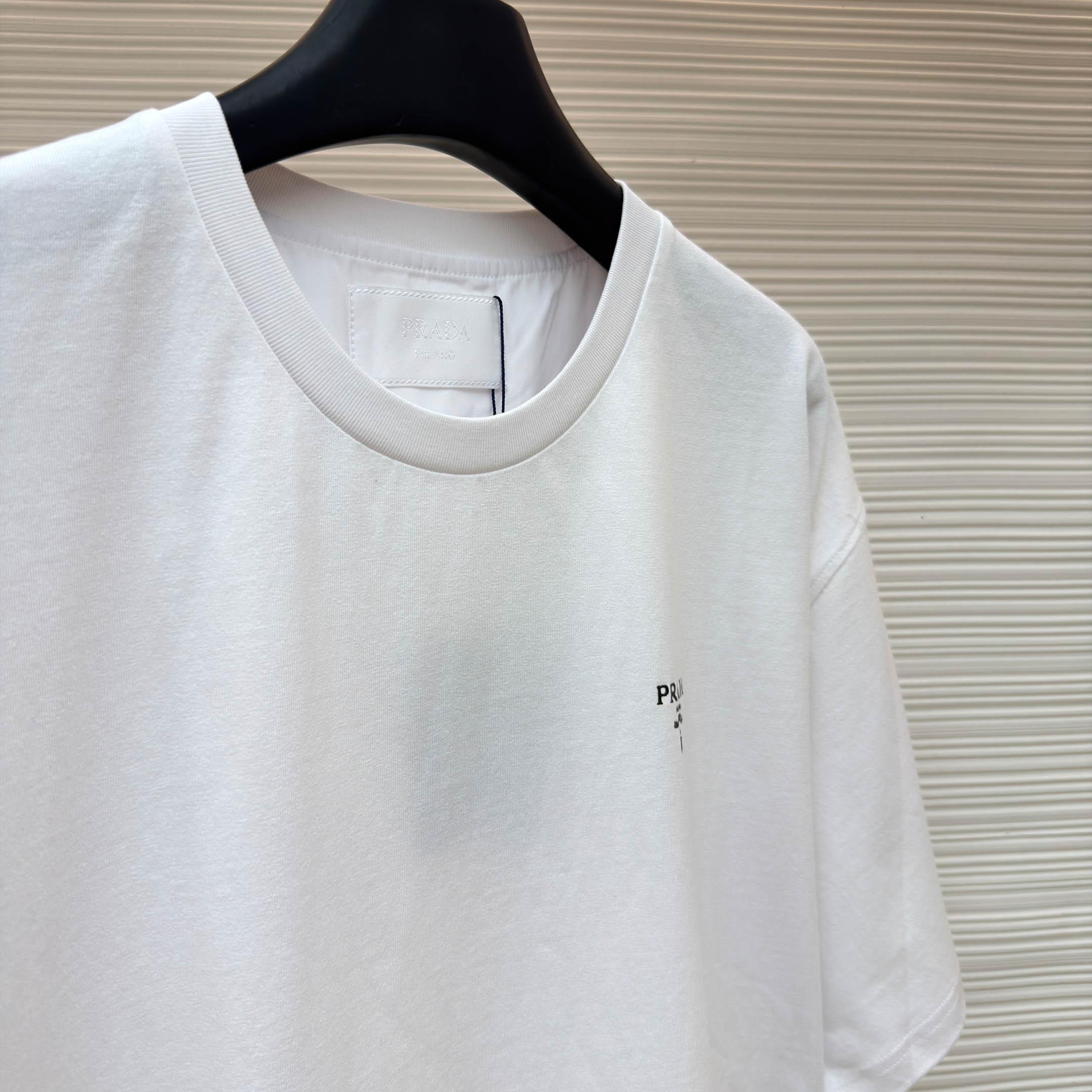Prada Re-Nylon T-Shirt 'White' - DesignerGu