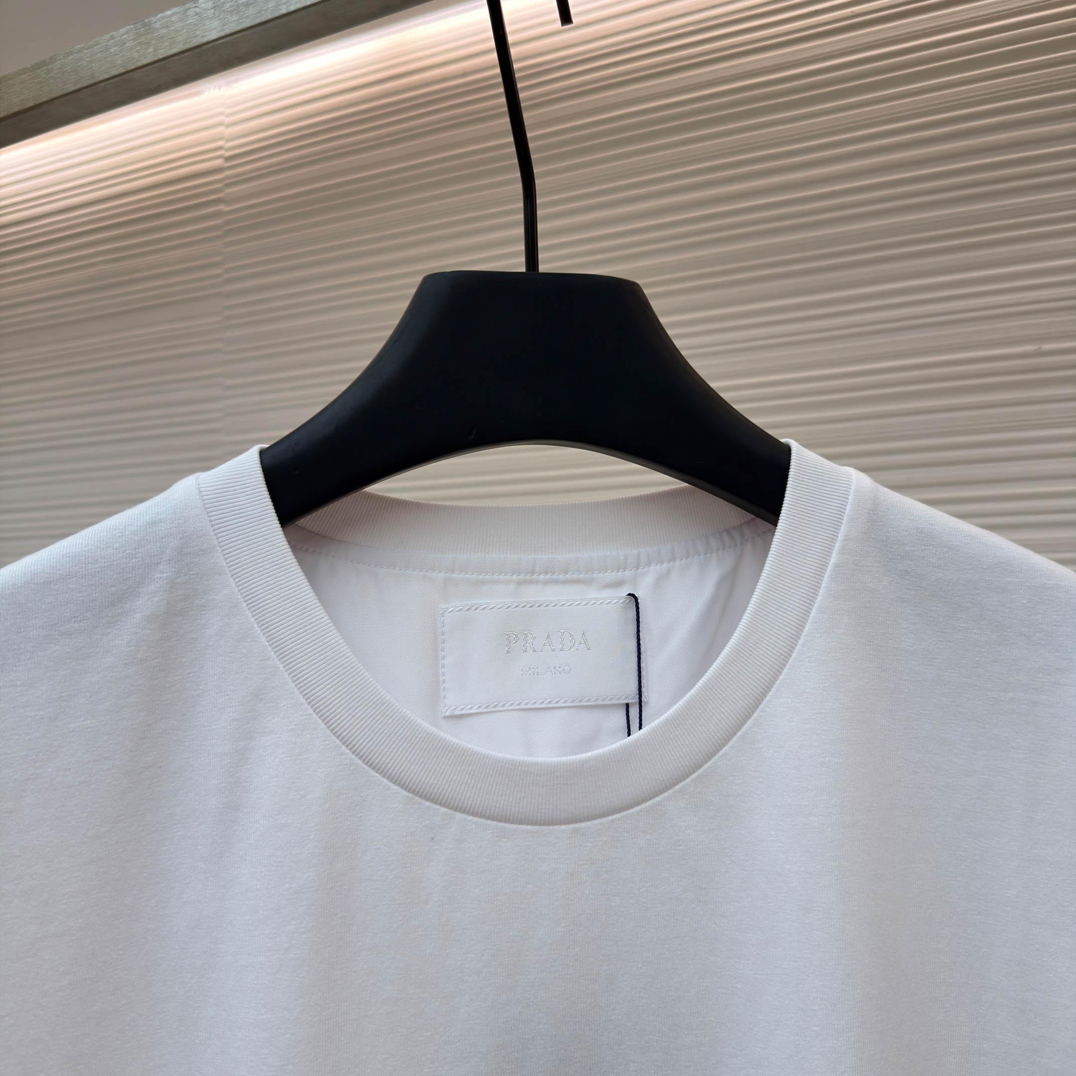 Prada Re-Nylon T-Shirt 'White' - DesignerGu