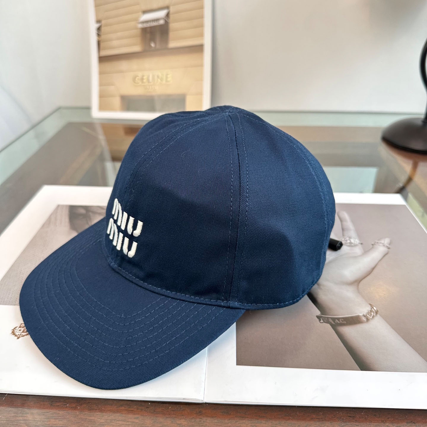 Miu Miu Denim Baseball Cap - DesignerGu