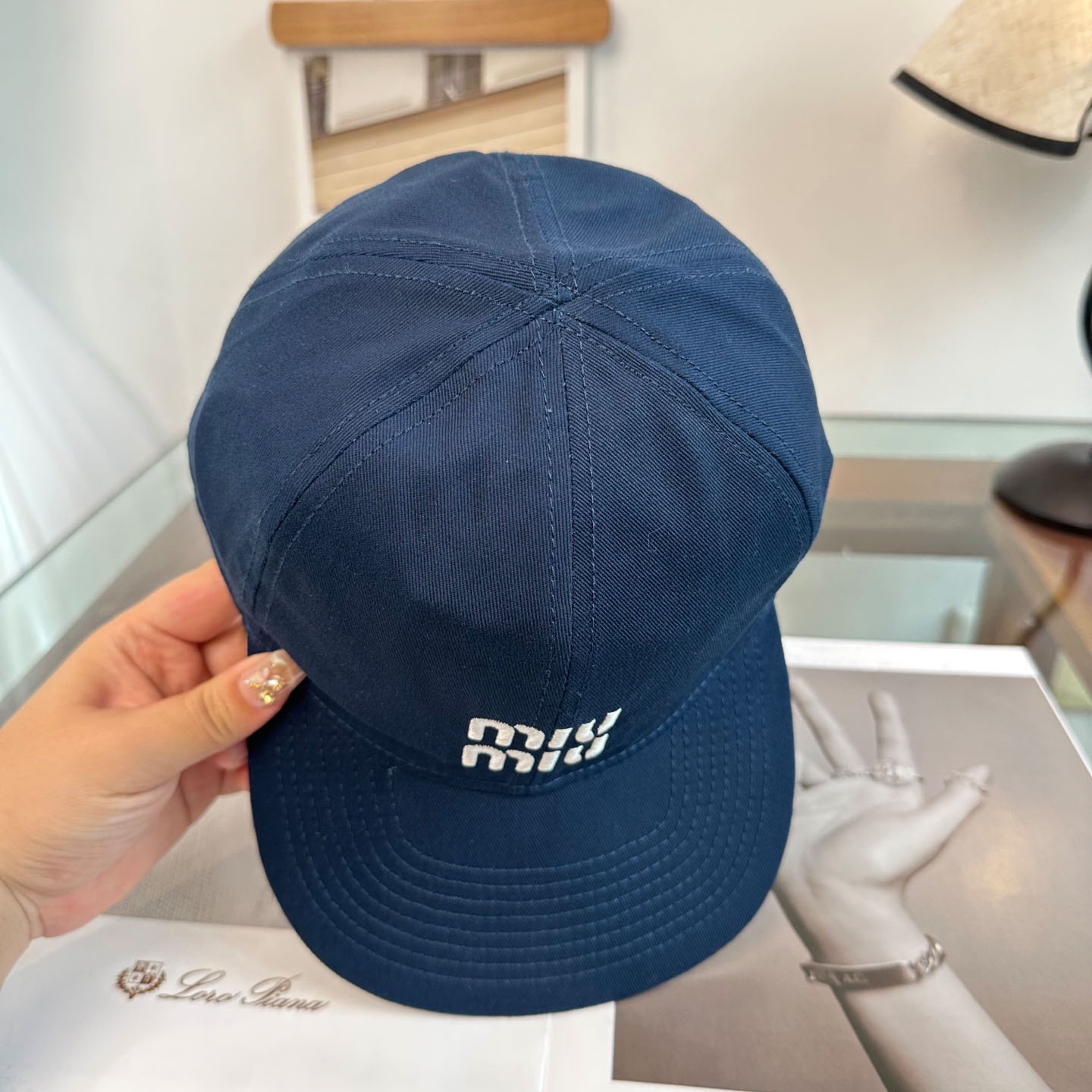 Miu Miu Denim Baseball Cap - DesignerGu