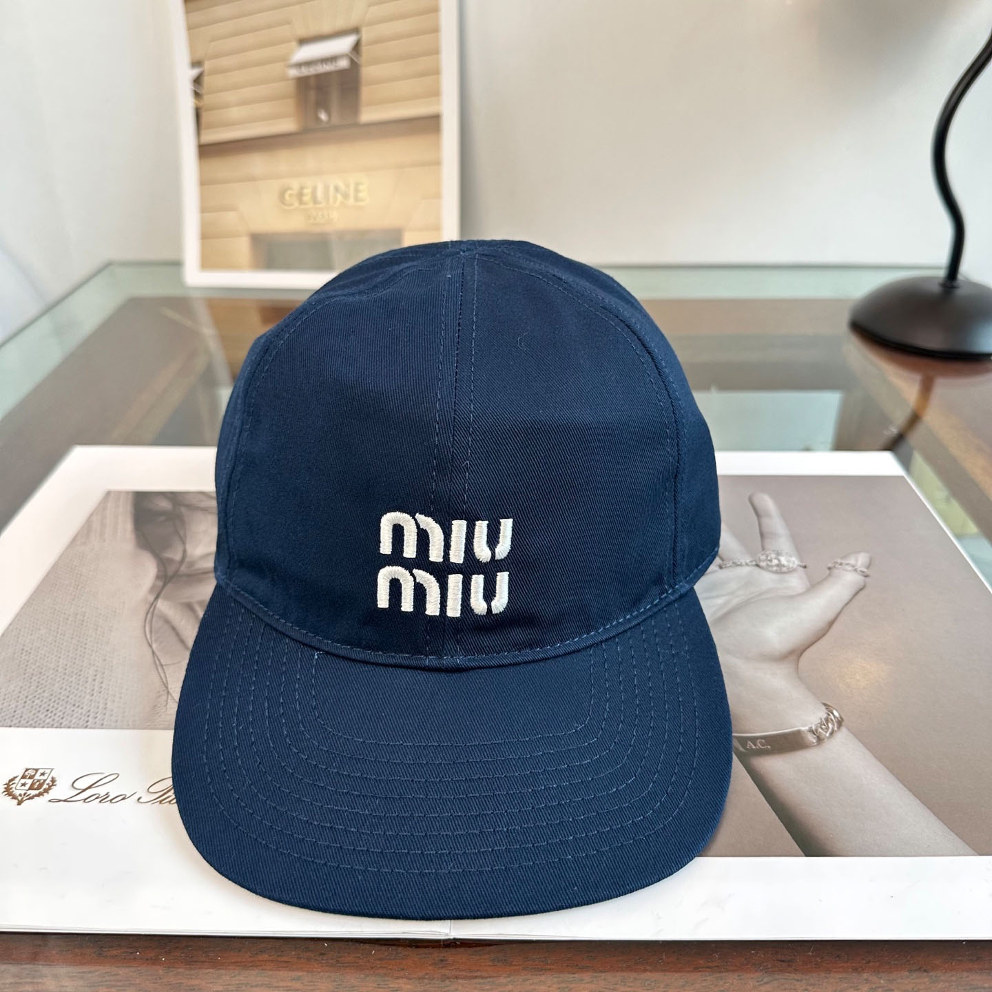 Miu Miu Denim Baseball Cap - DesignerGu