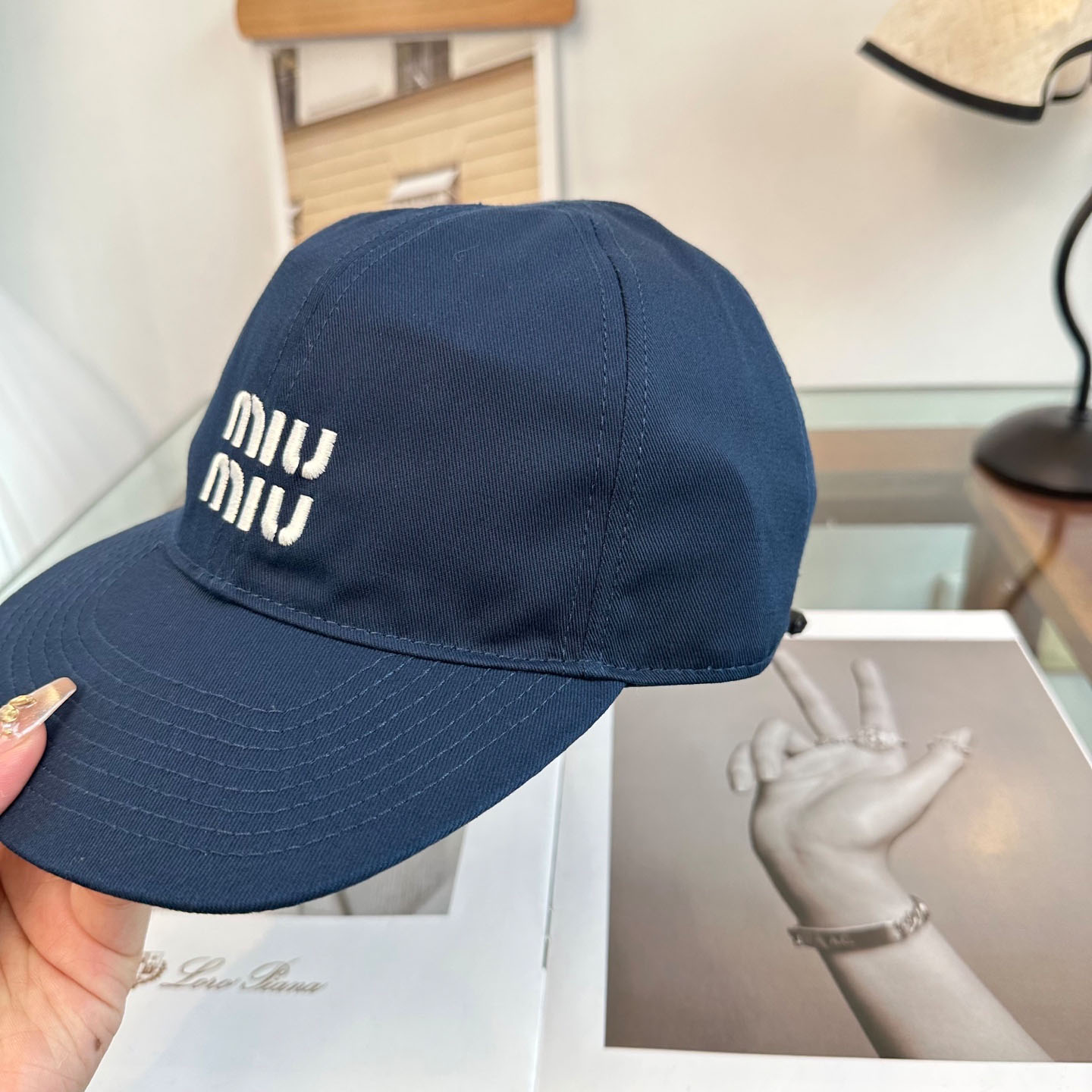Miu Miu Denim Baseball Cap - DesignerGu