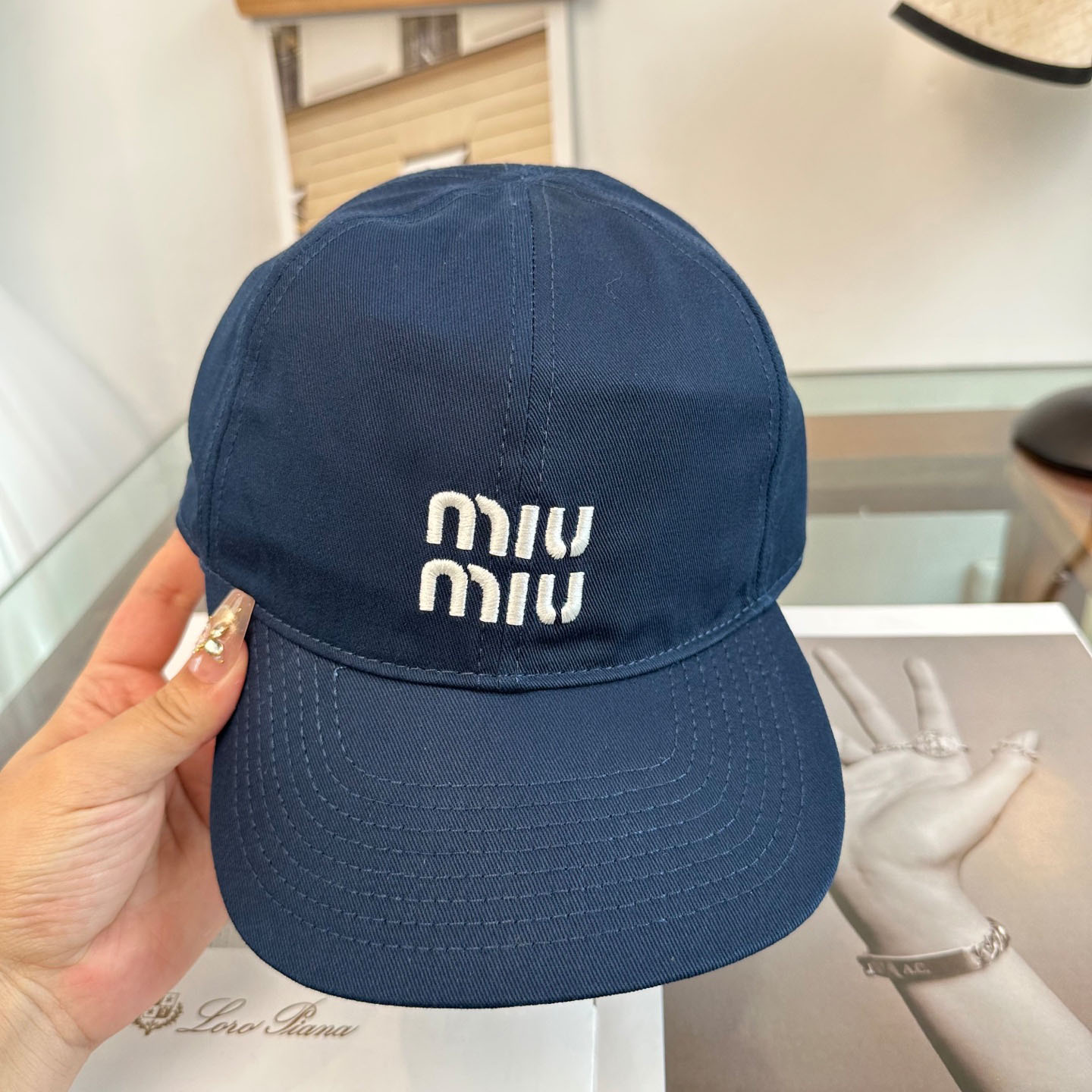 Miu Miu Denim Baseball Cap - DesignerGu
