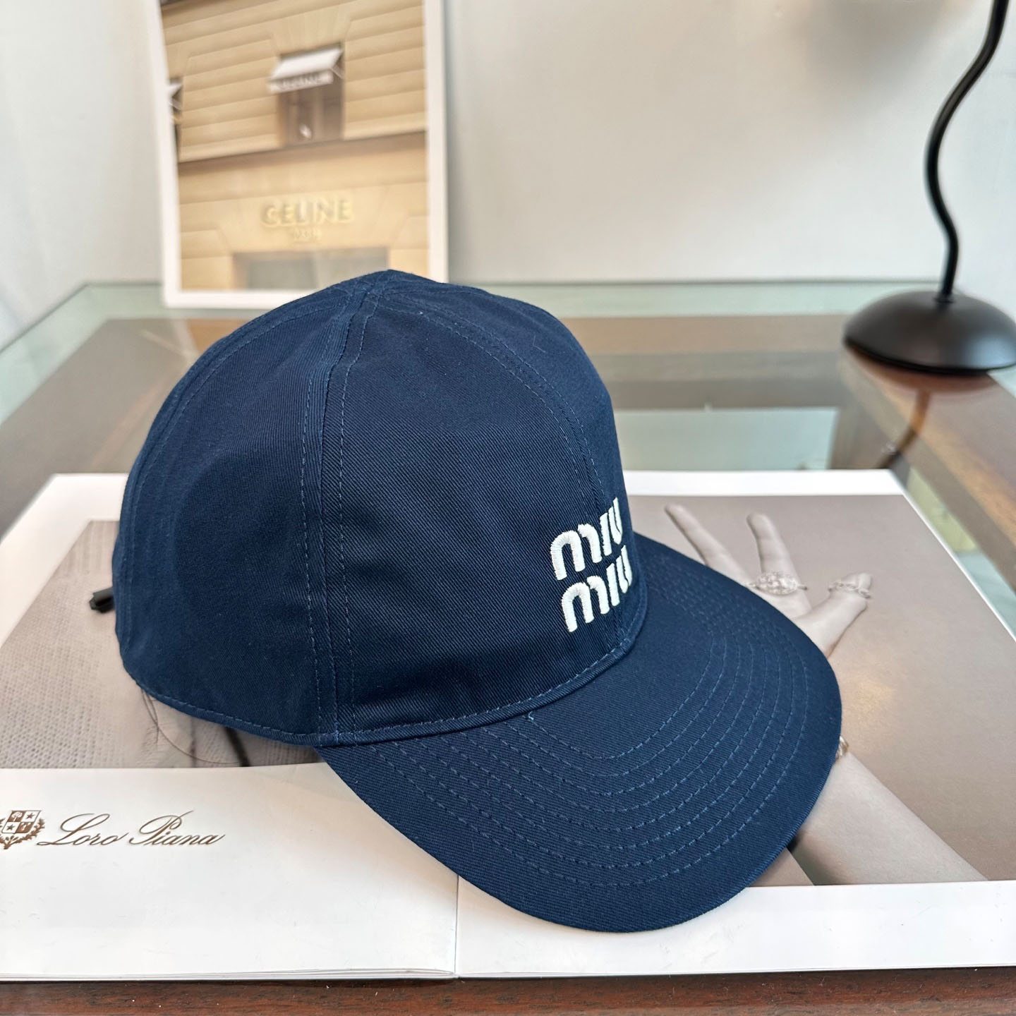 Miu Miu Denim Baseball Cap - DesignerGu