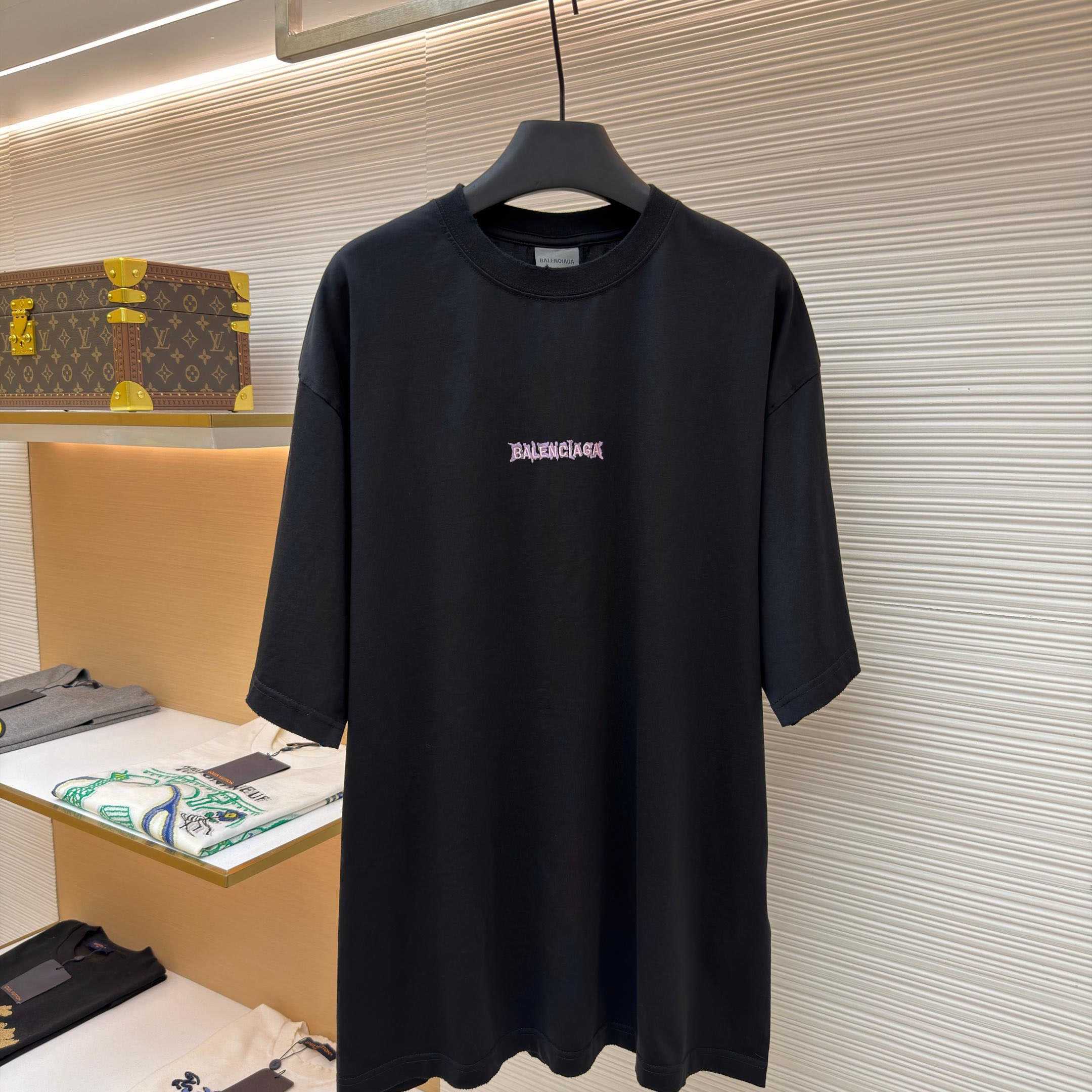 Balenciaga Diy Balenciaga Back Medium Fit T-shirt In Black - DesignerGu