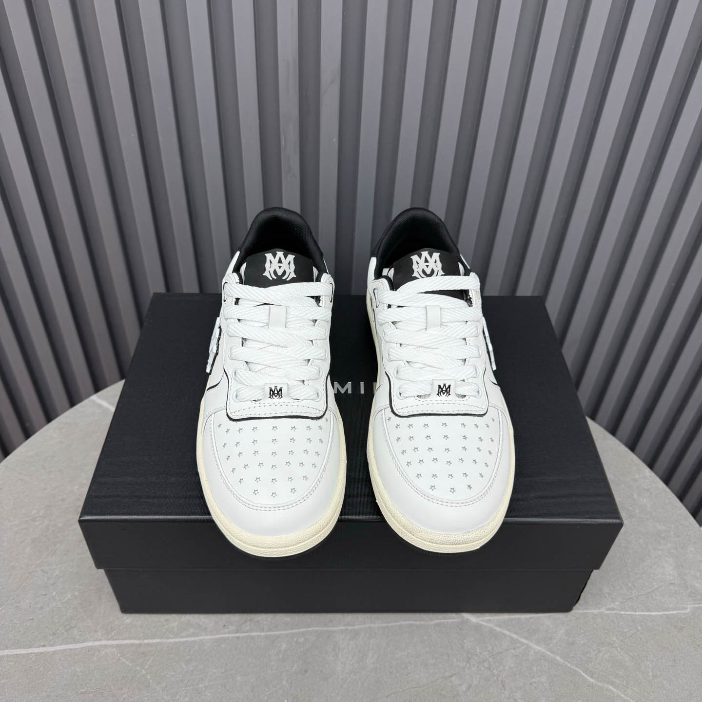 Amiri Off-White & Black Newport Sneakers - DesignerGu