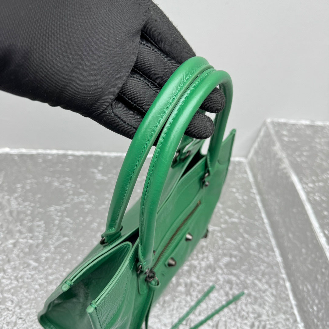 Balenciaga Le City Tote Bag Mini In Green - DesignerGu